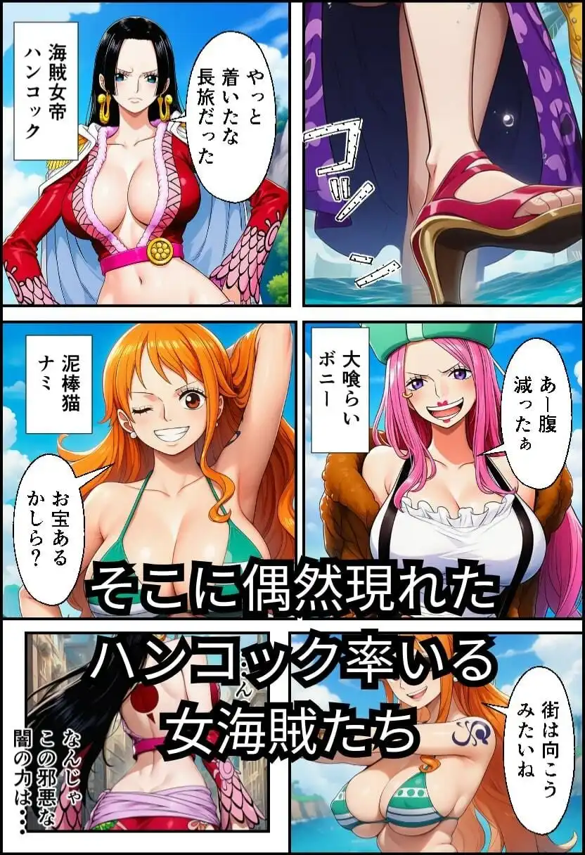 ワン〇ース  女海賊と黒ひげ〜精子をかけたセックス〜