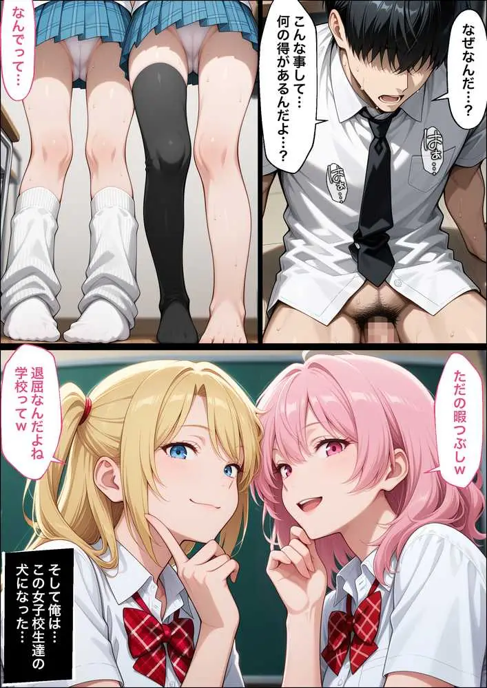 教師の俺が、なんでJKの犬に!?ドS問題児ギャル達の玩具にされ、エッチなおしおきとご褒美とXXXで無事にしつけ完了! - ページ02