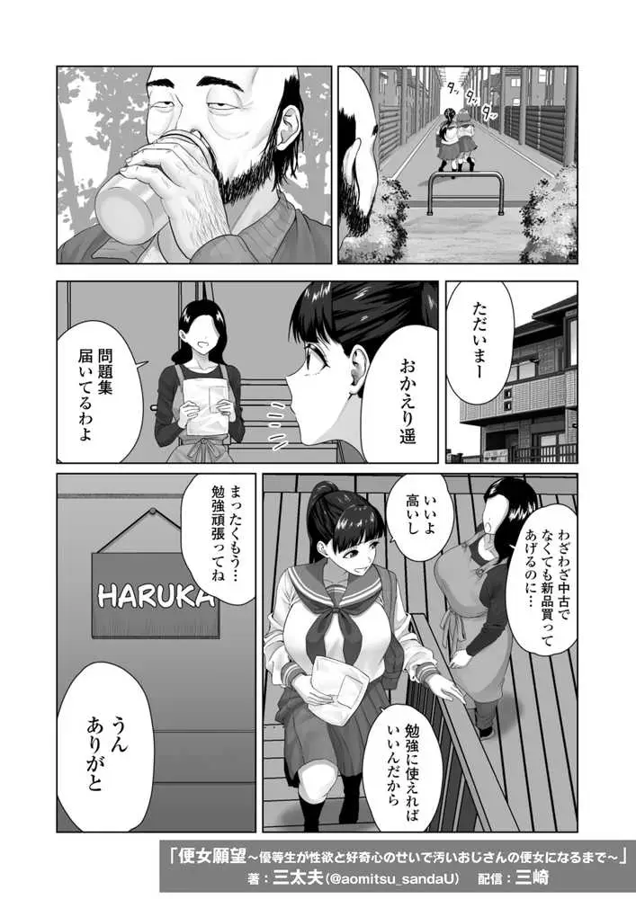 便女願望〜優等生が性欲と好奇心のせいで汚いおじさんの便女になるまで〜 - ページ04